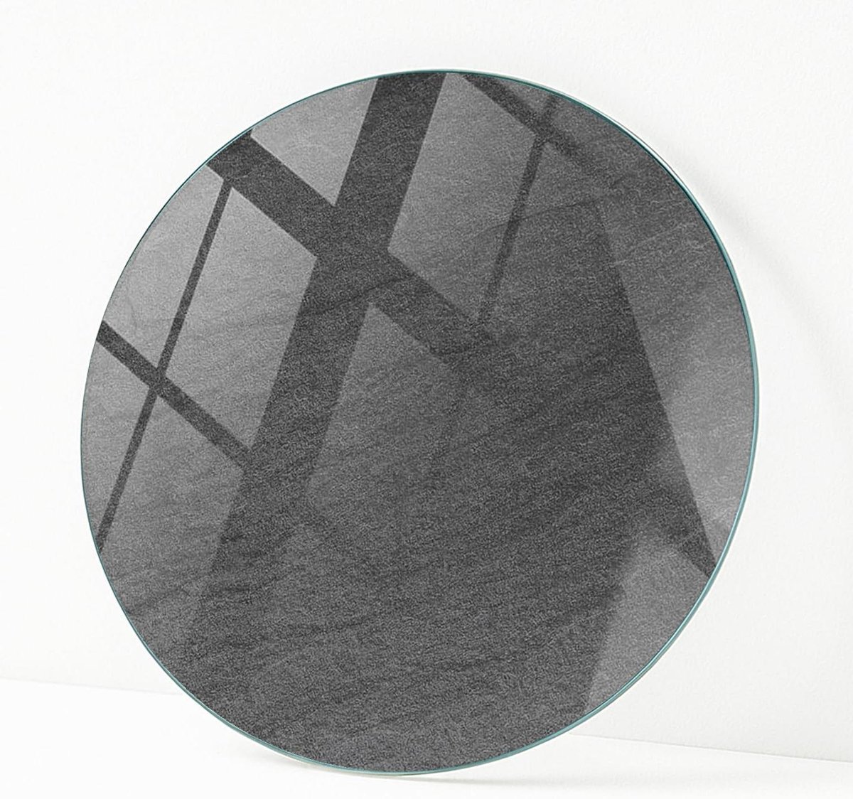 Glazen Tafelblad - Extra Tafelblad - Interieur Verfraaien - Gemakkelijke Installatie - Ø 80 cm - Natuurlijke Steentextuur