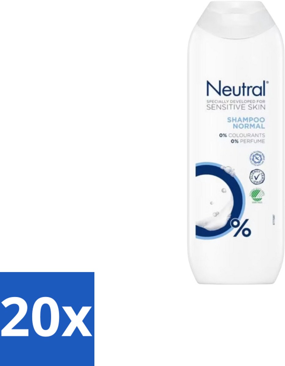 20 x Neutral – Shampoo – Normaal Haar – 250 ml - Gevoelige Hoofdhuid - Normaal Haar - Milde Shampoo - 0% Parfum - 0% Kleurstoffen