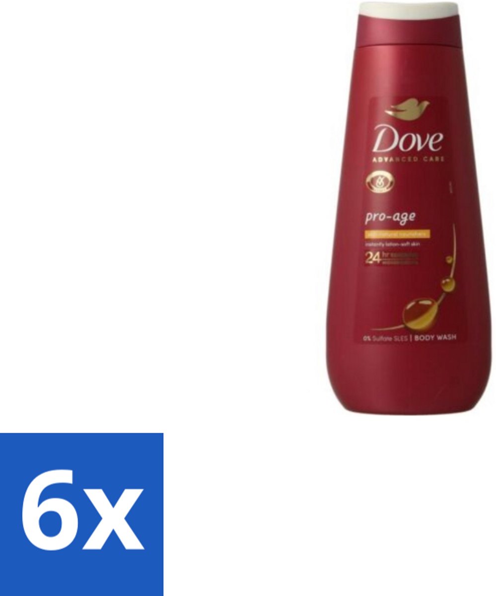 Dove – Douchegel – Pro Age Body Wash – 400 ml - Voordeelverpakking - 6 stuks
