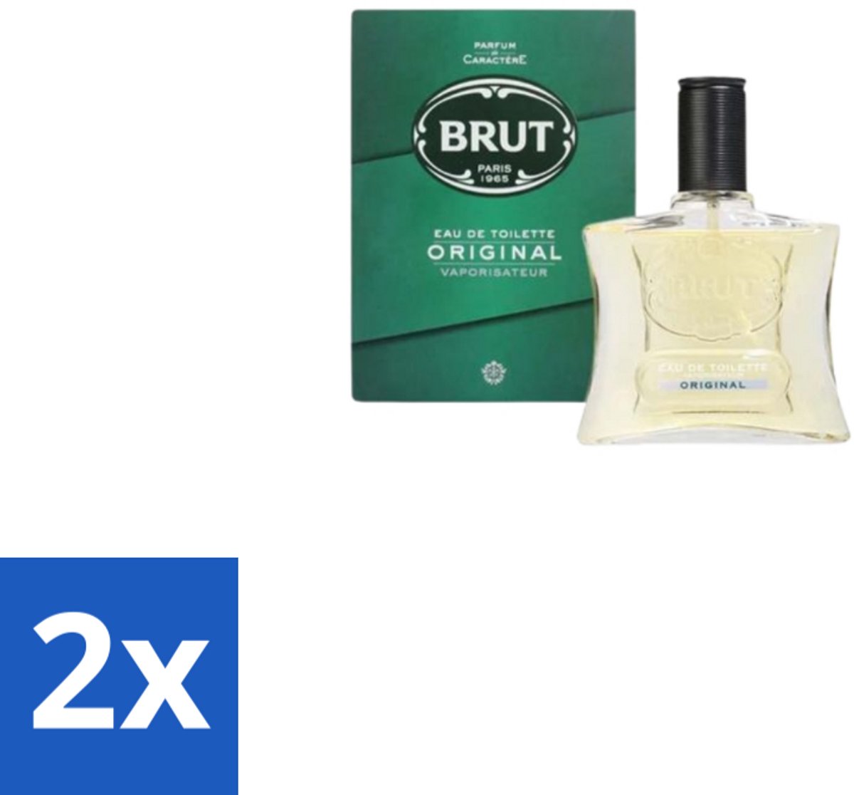 2 x Brut Original Eau de Toilette Spray 100 ml - Brut Original - Eau De Toilette - Geur - Parfum - Lavendel