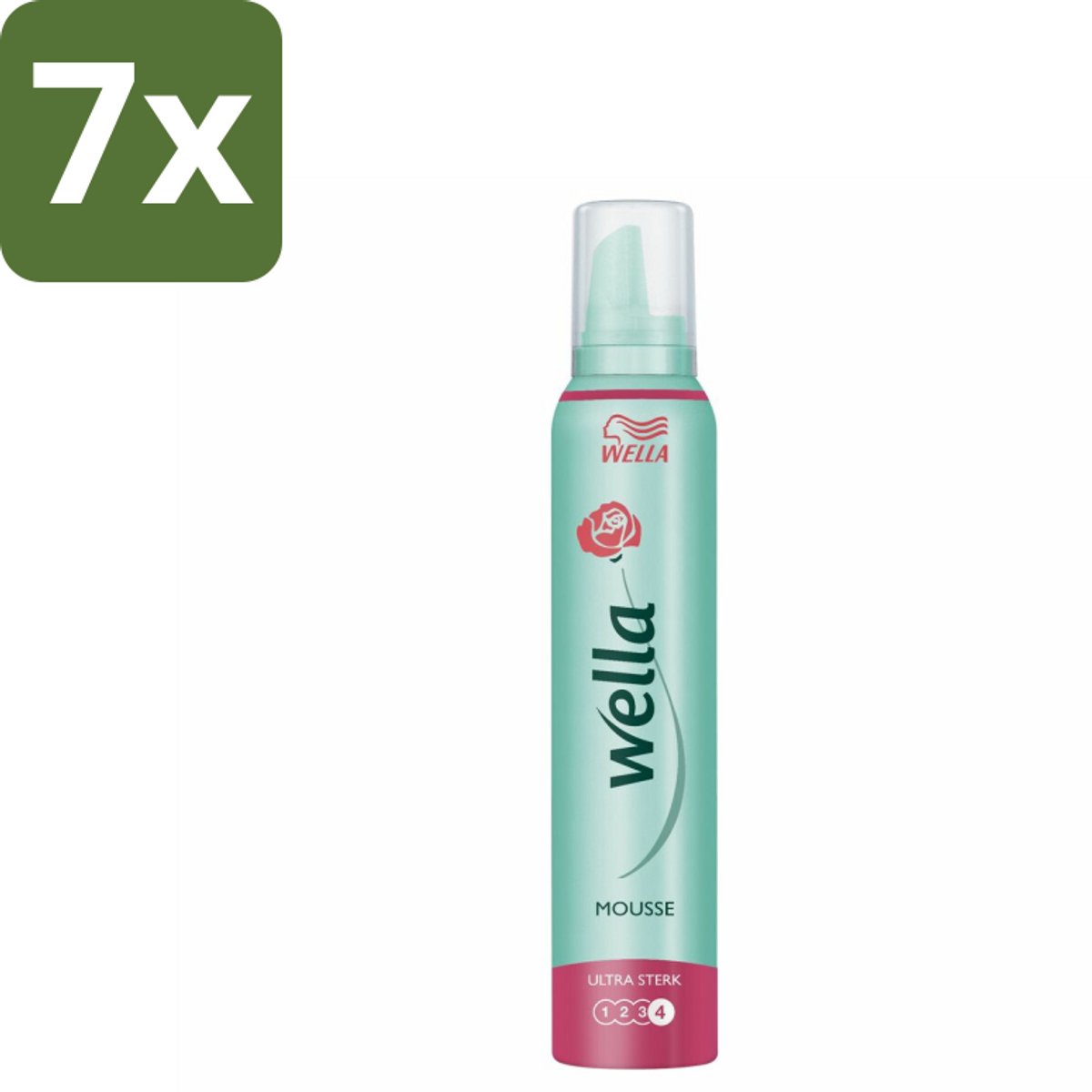 7 x Wella Ultra Sterk Haarmousse 200 ml - Haarmousse - Versteviging - Langdurige Hold - Flexibele Textuur - UV Bescherming