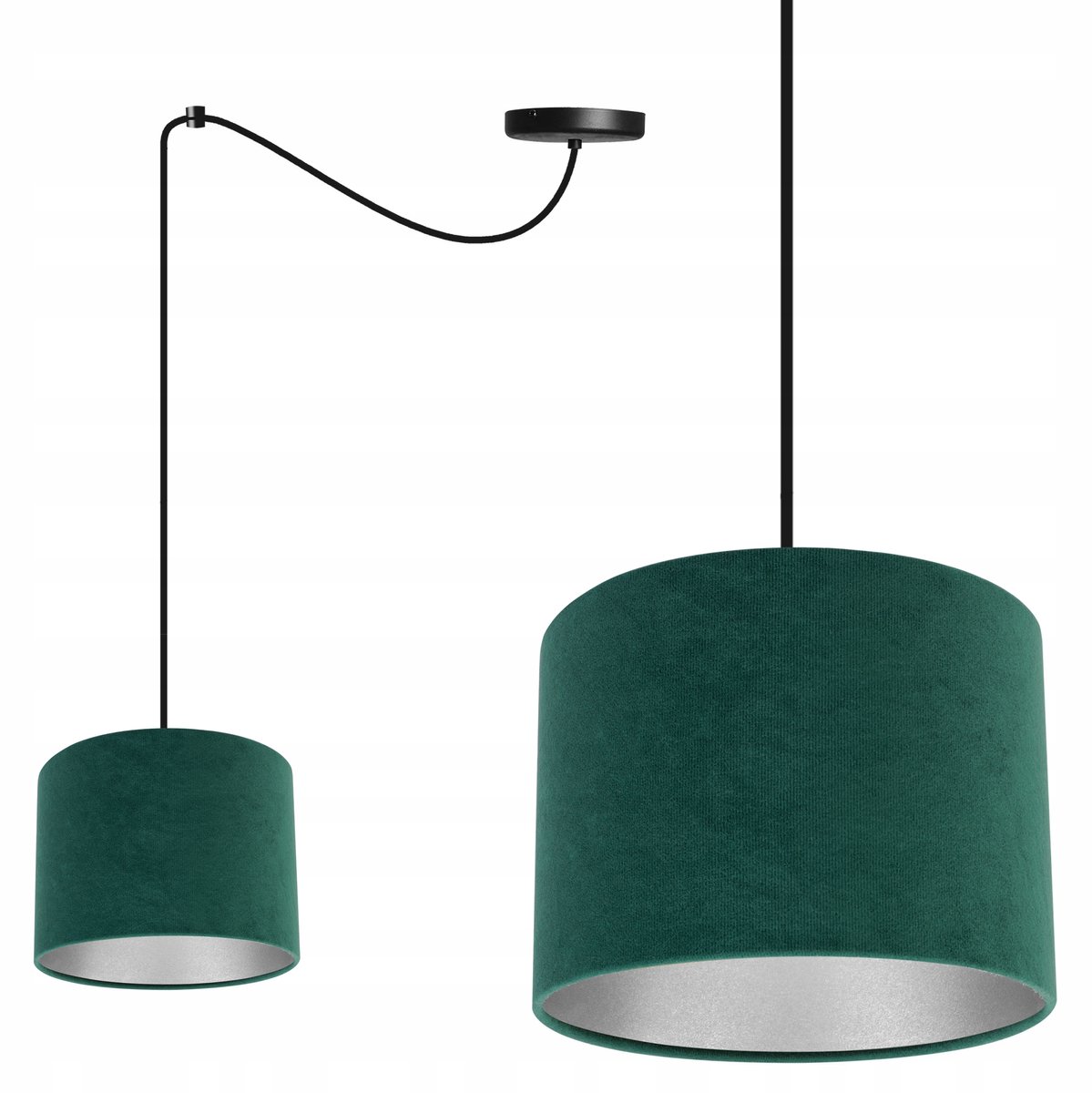 Hanglamp Spider Mediolan - Stijlvol Design met Velours Kap