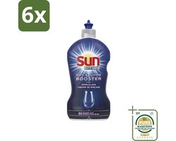 Sun - Shine & Dry Booster - Spoelglans - 450 ml - Voordeelverpakking - 6 stuks - Droogtijd - Glanzend vaat