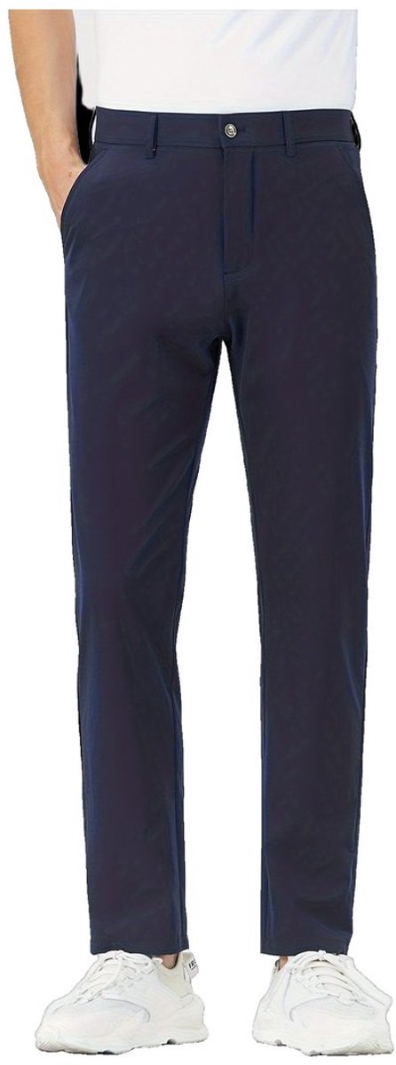 Currero Comfortabel Golfbroek Heren Golfkleding Nette Pantalon Mannen Broek Outfit Chino L Blauw