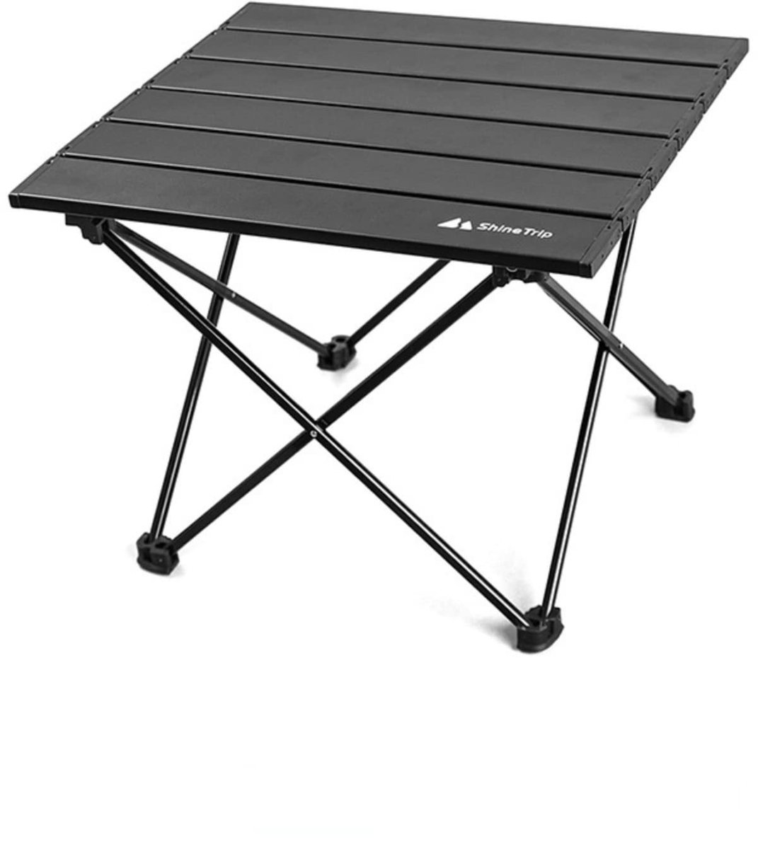 Elzusha - Opvouwbare Klaptafel - Draagbare aluminiumlegering tafel - Puur zwart medium
