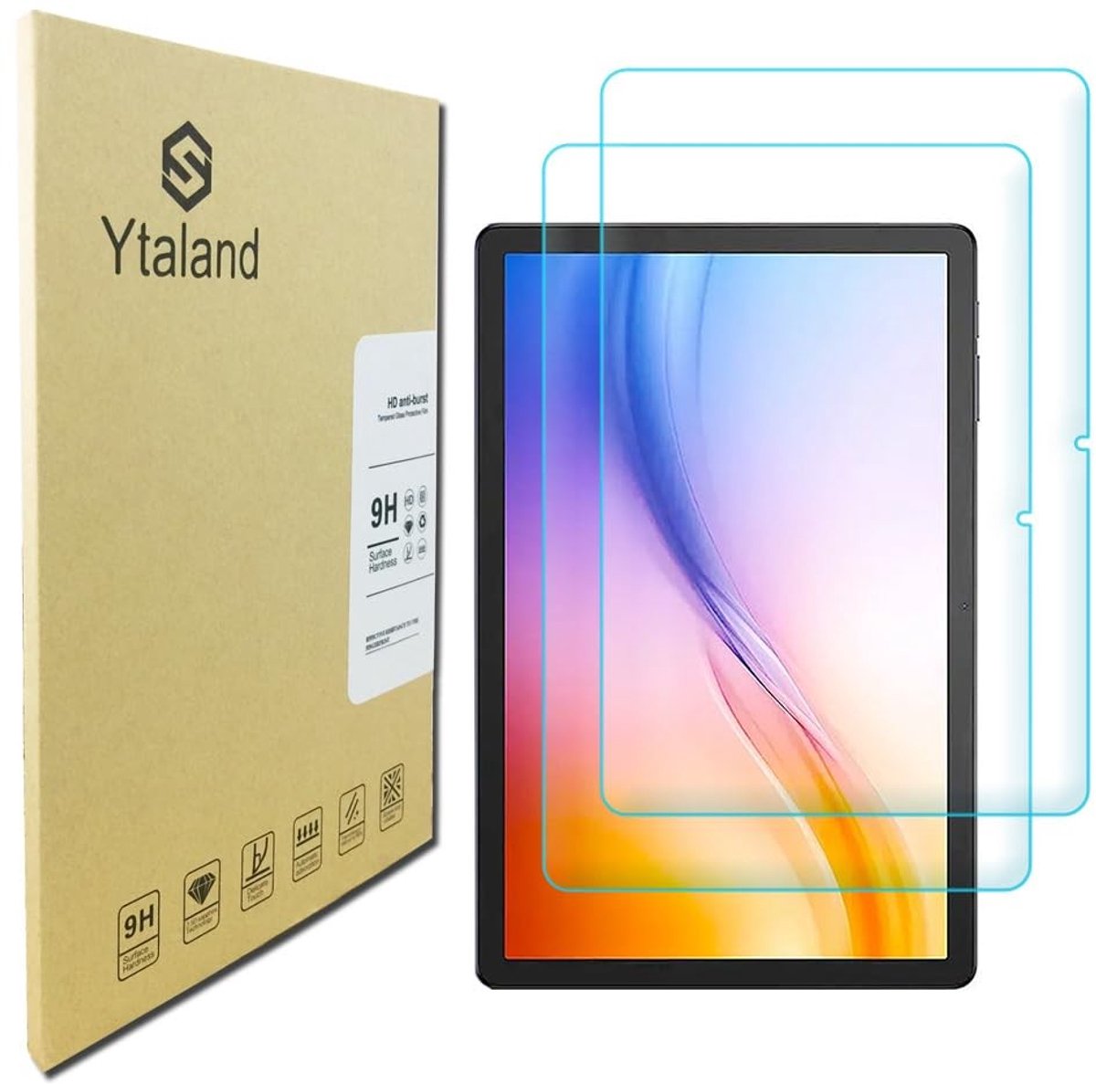 Elzusha - 2 Stuks Gehard Glas Beschermfolie voor 11 Inch Tablet met 9H Hardheid