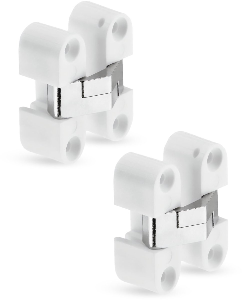 Elzusha - Onzichtbare Deurtape voor Meubels - Wit Mat - 11 x 33 mm, 2 Stuks