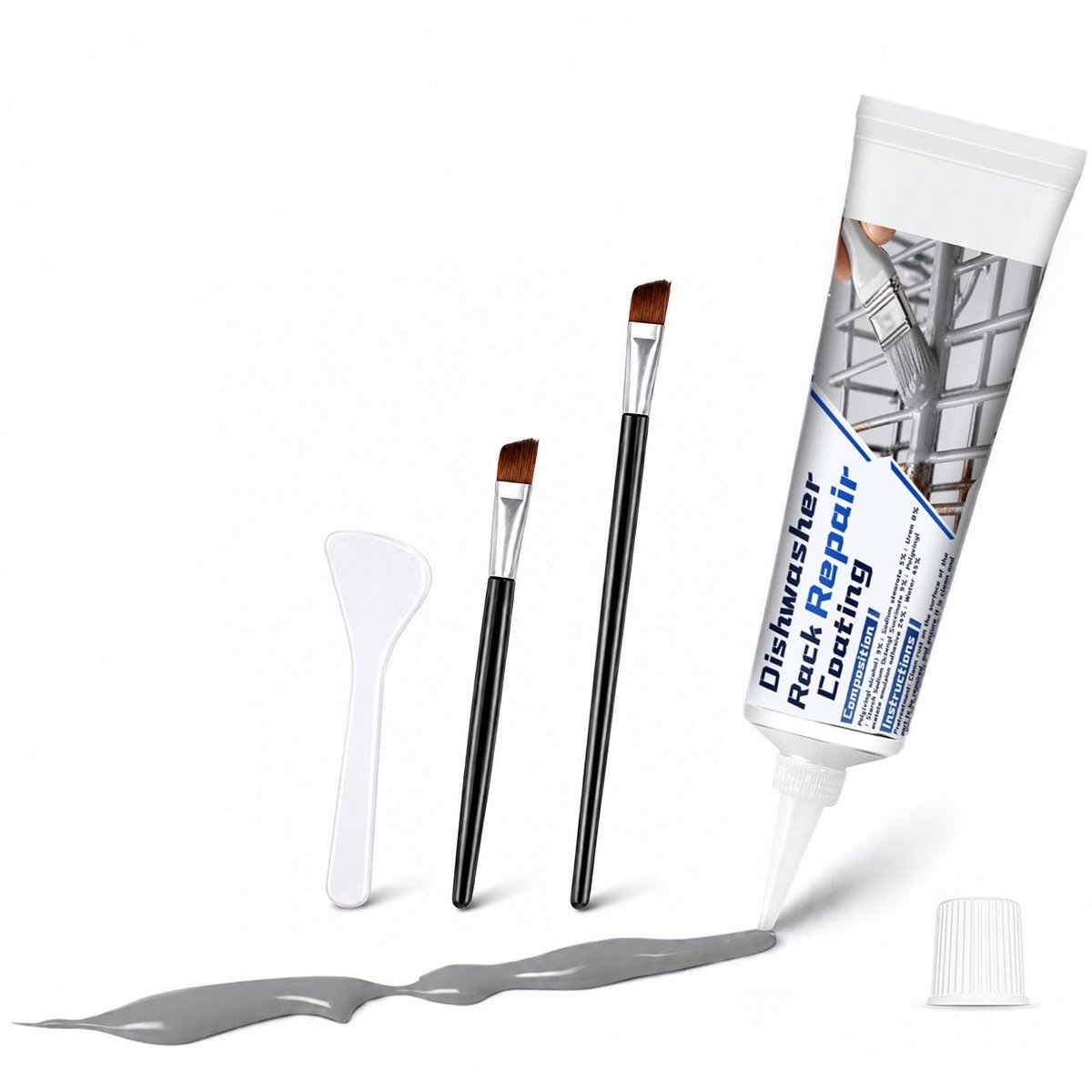 Elzusha - 50 ml Grijze Vaatwasserrek Reparatiecoating