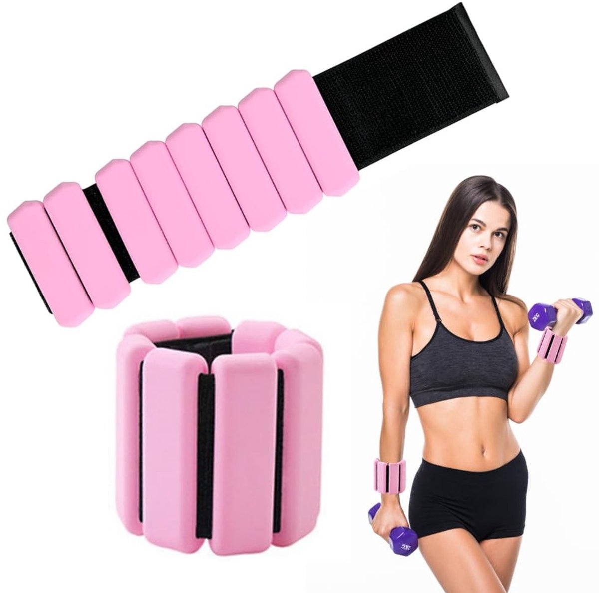 Elzusha - Verstelbare Pols- en Enkelgewichten 0.45 kg voor Training
