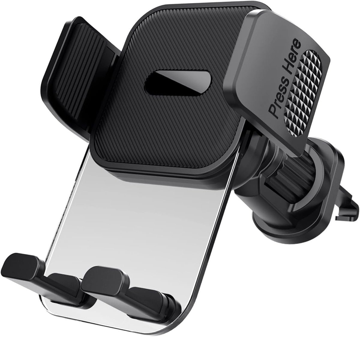 Ntech Telefoonhouder Auto Luchtrooster – Universele GSM Houder met Extra Sterke Klem – Voor Grote Smartphones 4-7 Inch – 360° Draaibaar – iPhone & Android – Handsfree
