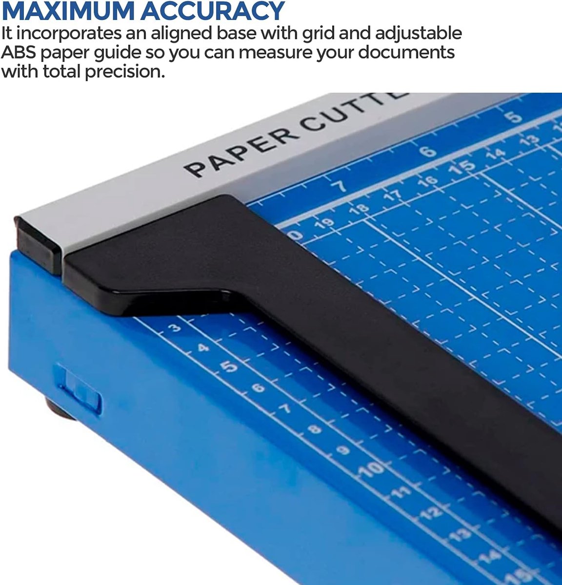 Papiersnijder - Snijmachine Guillotine - Papier Snel Snijden - Maximale Nauwkeurigheid - A4 A3 - Blauw