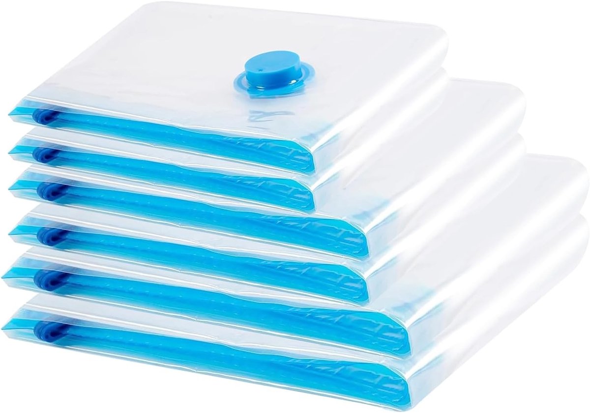 Vacuümzakken voor Kleding - Transparant - 100 x 80 cm - Herbruikbare Ruimtebesparende Zak - Voor Beddengoed en Kleding