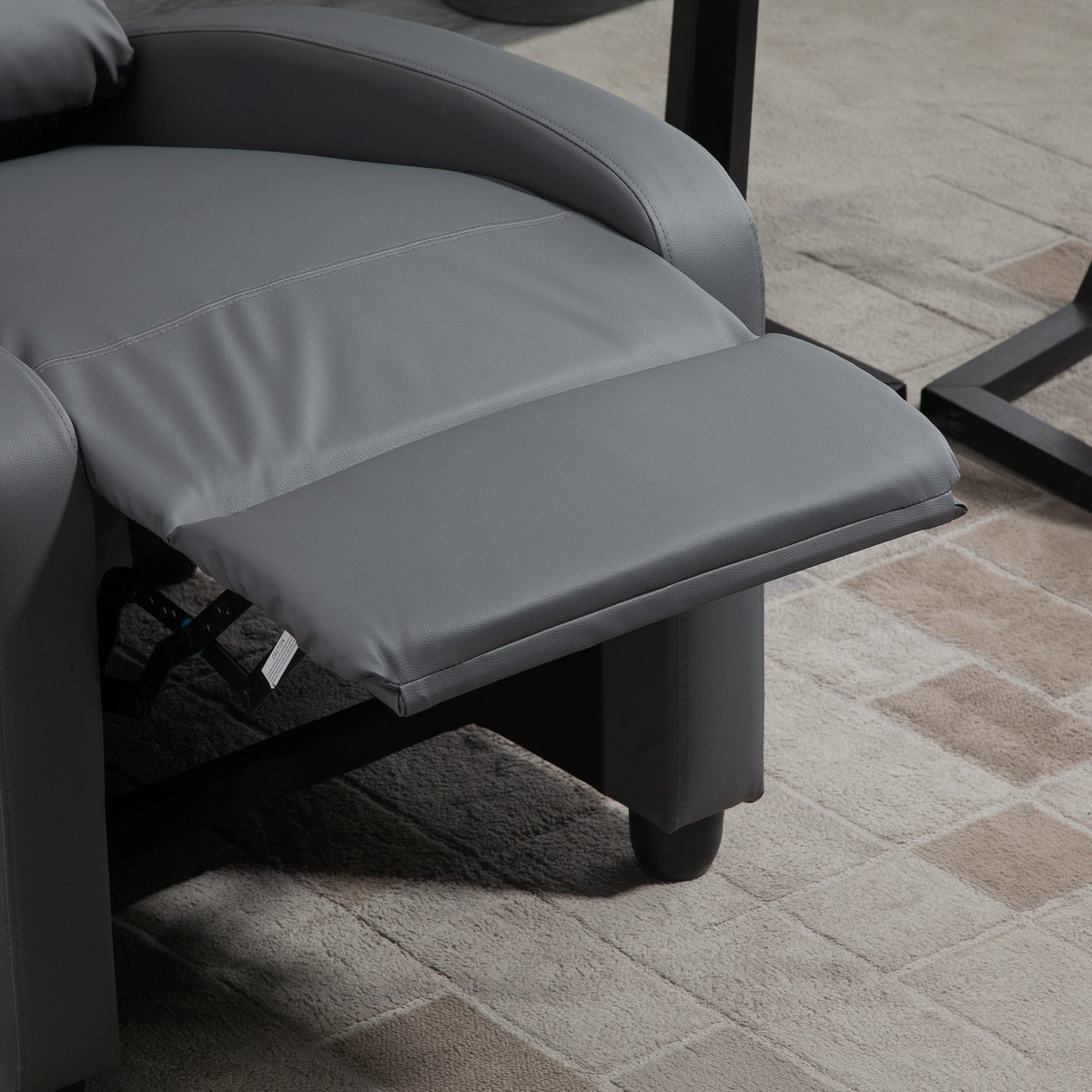 HOMCOM massage relaxfauteuil met afstandsbediening - Massagestoel, tv-fauteuil, relaxstoel - Grijs – foto 3