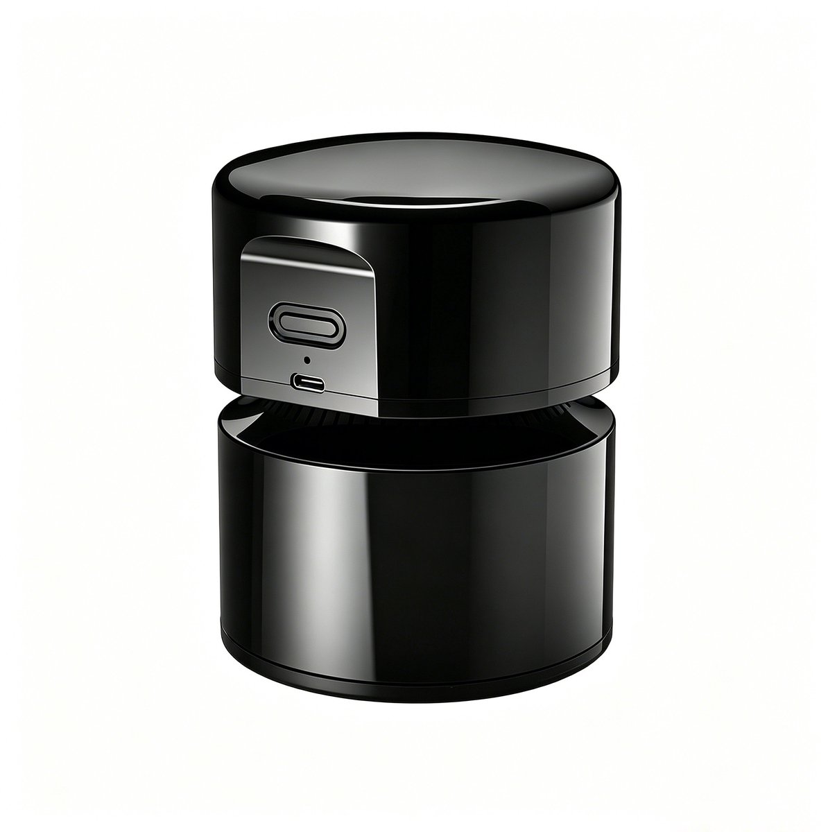 Mini tafelstofzuiger USB oplaadbaar, 360° draaibaar, 120 minuten gebruiksduur met automatische uitschakeling, compacte bureaustofzuiger voor school kantoor thuis, zwart