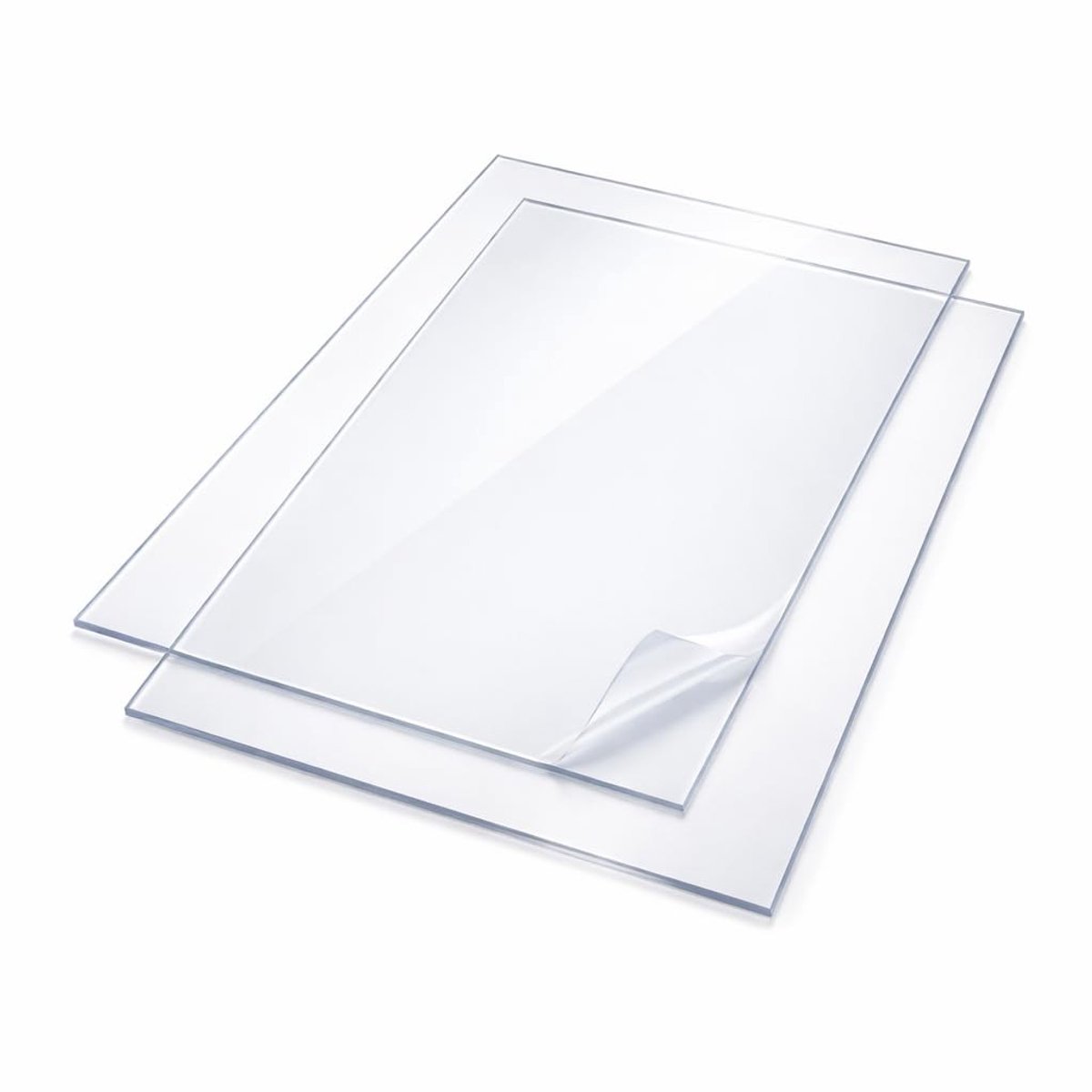 Verpakking met 2 Platen Polycarbonaat - Transparant - 4 mm - A4 - Voor Bescherming en Creatieve Projecten