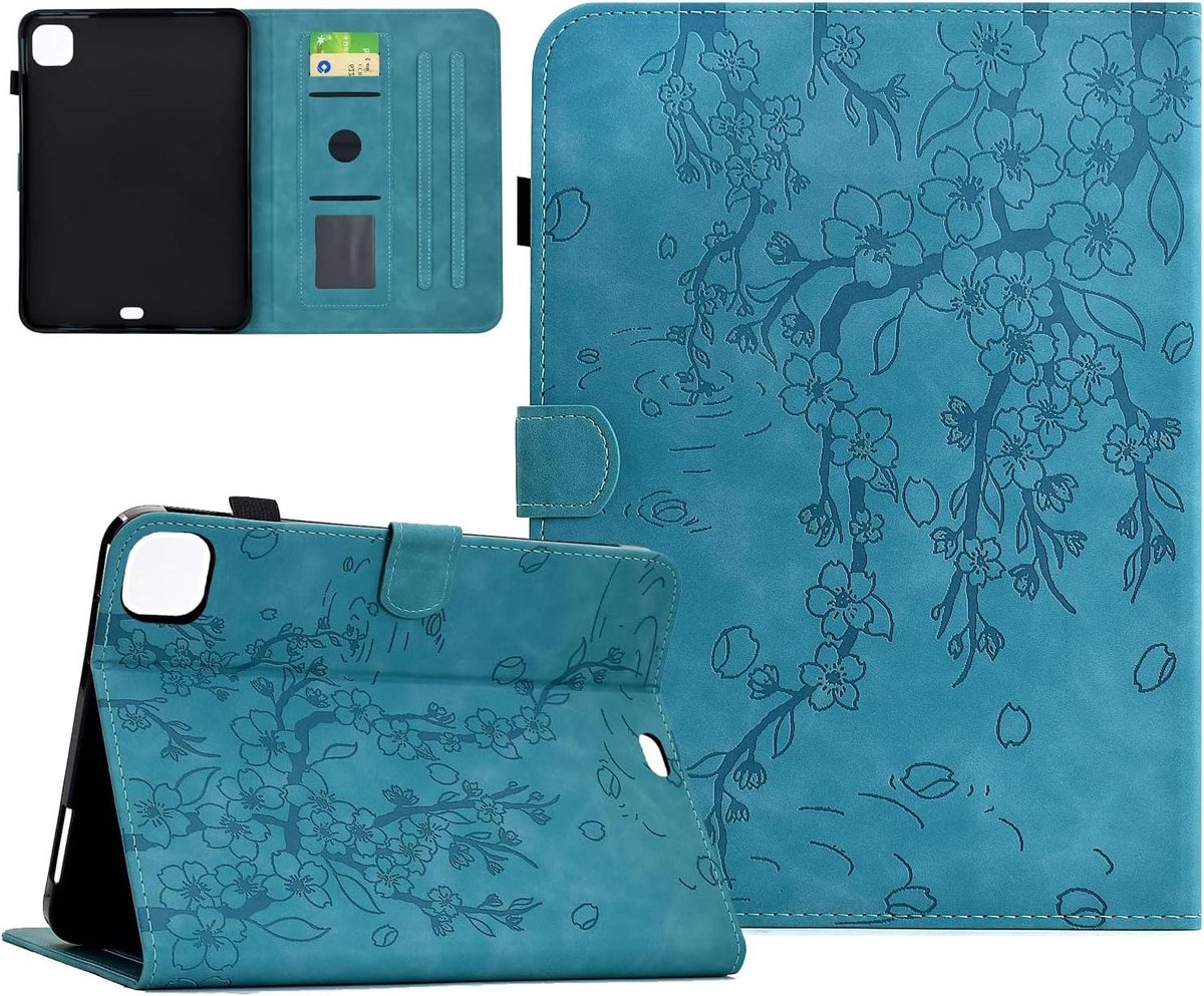iPad Air 11 hoes - Beschermhoes Tablet - Tablet Beschermen - Met Kaarthouder - 11 inch - Blauw