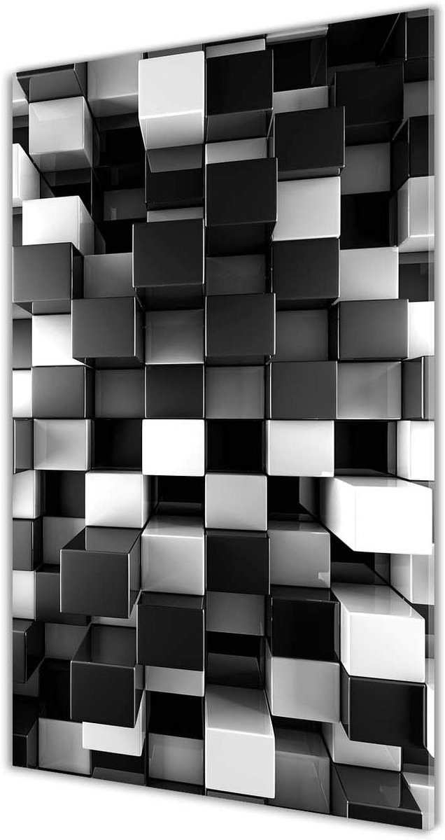 Acryl Glas Schilderij - Wanddecoratie Poster - Interieur Verfraaien - 3D Diepte Effect - 50x100 cm - Multicolor