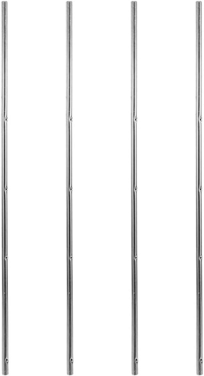 Tafelvoetbalstangen - Reserveonderdelen - Spel Reparenen - Robuust IJzer - 44 cm Lengte - Zilver