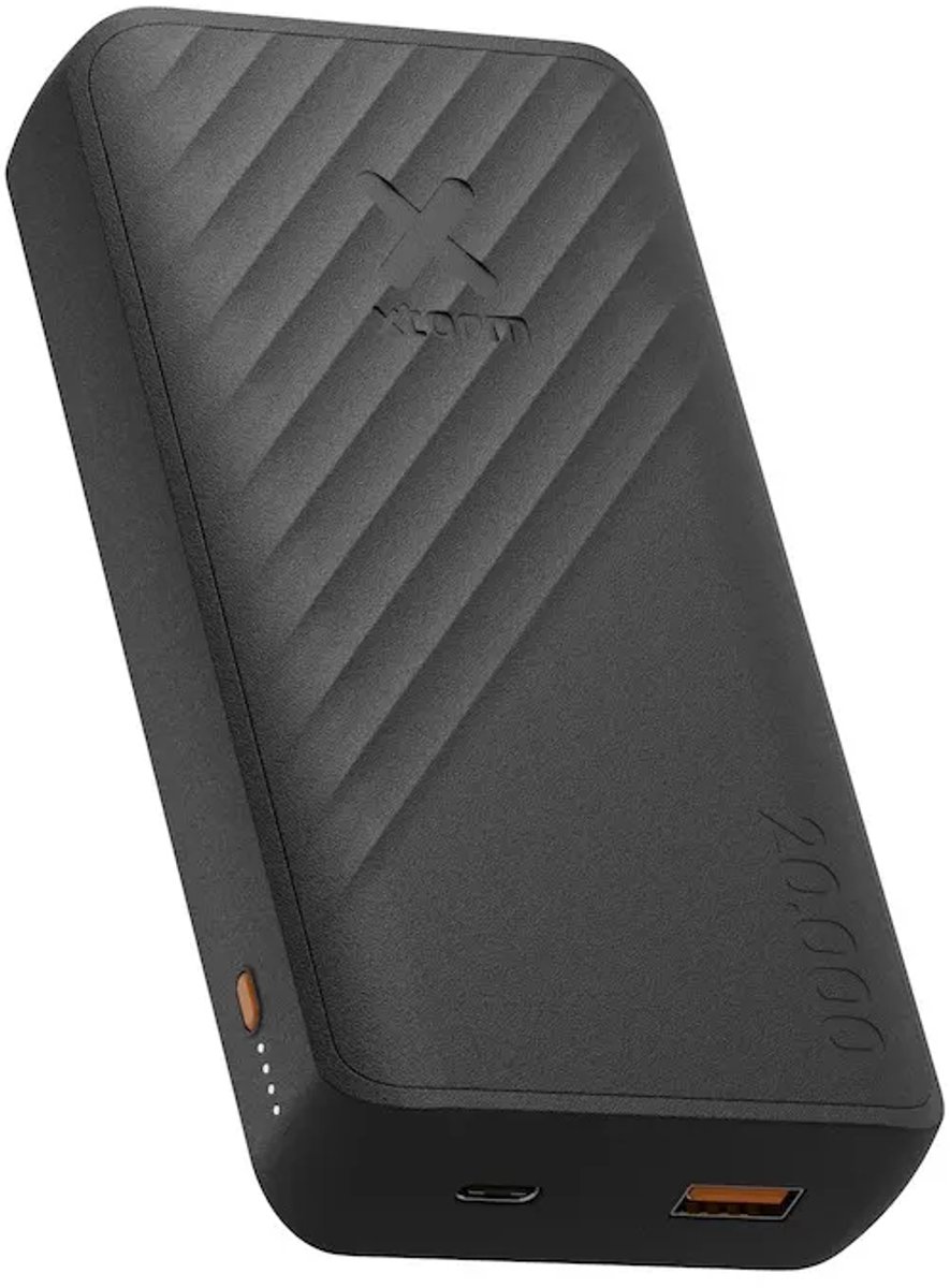 Xtorm Go2 Powerbank 20000 mAh – USB-C & USB-A Powerbank – 20W Snelladen – Powerbank voor Telefoon - Charcoal Black