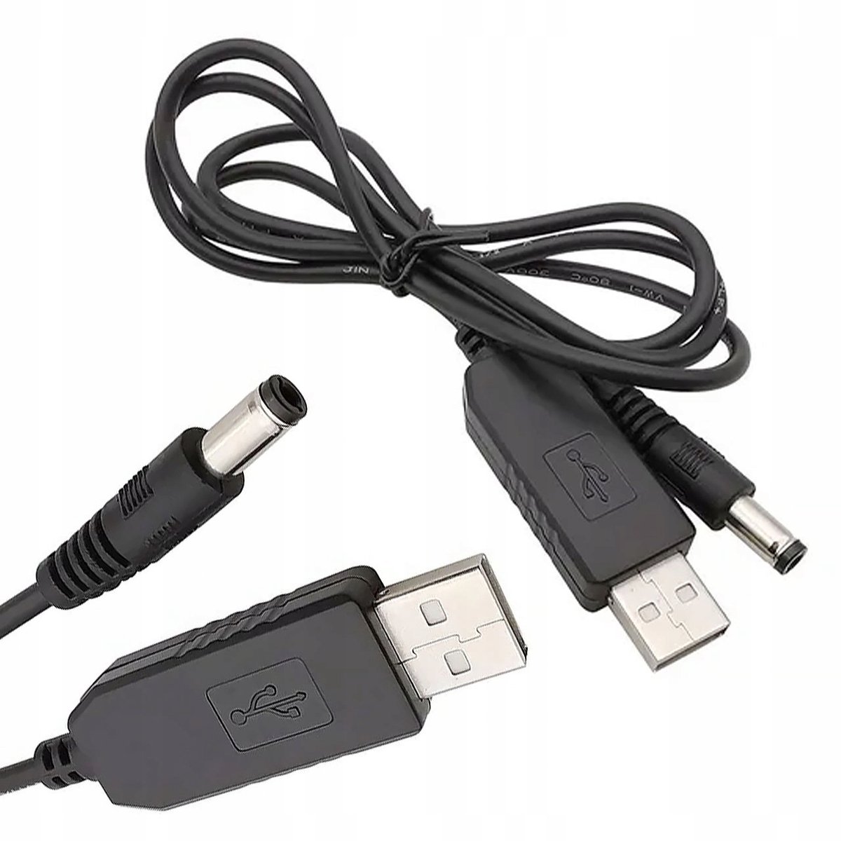 Rosfix USB-naar-DC Omzetter Kabel - Step-Up 5V naar 9V - DC 5,5x2,1mm 1A