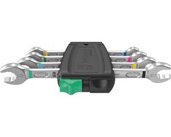 Wera 05020314001 6005 Joker 4 Set 1 Dubbele steeksleutelset 4-delig Sleutelbreedte (metrisch) 6 - 12 mm
