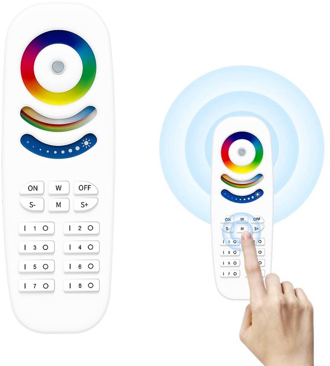 Omgoods - Draadloze LED Controller met Afstandsbediening en 9 Lichtmodi