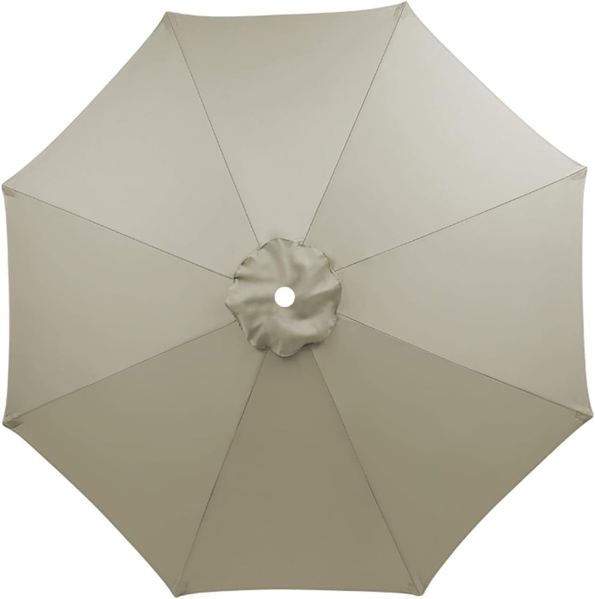 Parasolhoes met rits en stok - Beige - 8 Arme - Waterdichte Polyester Vervangende Dak - Voor Terrasparasol