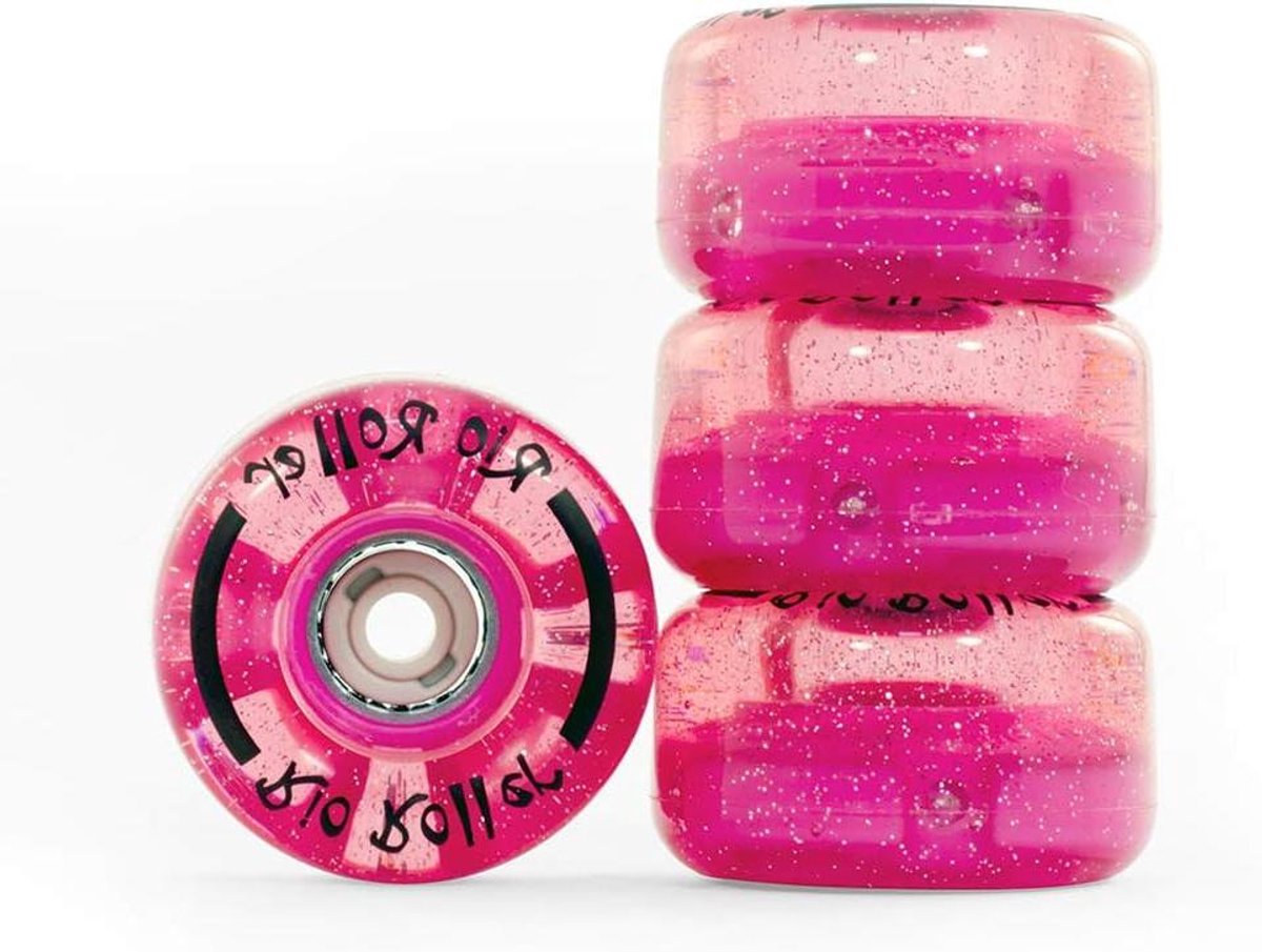 Skateboard Wielen Roller Wieltjes Soepel Rollen Met Lichtjes 54 mm Glitter