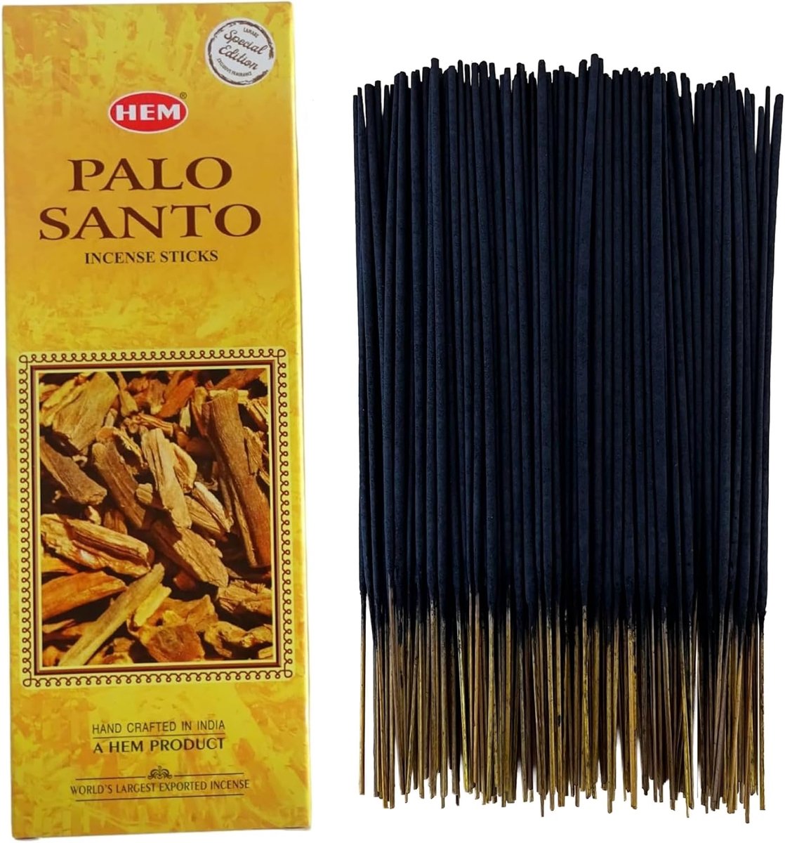 LAMARE HEM Palo Santo wierookstokjes - 1 verpakking van 200 g (160-180 stokjes) - aromatherapie - meditatie - yoga - milieuvriendelijke verpakking