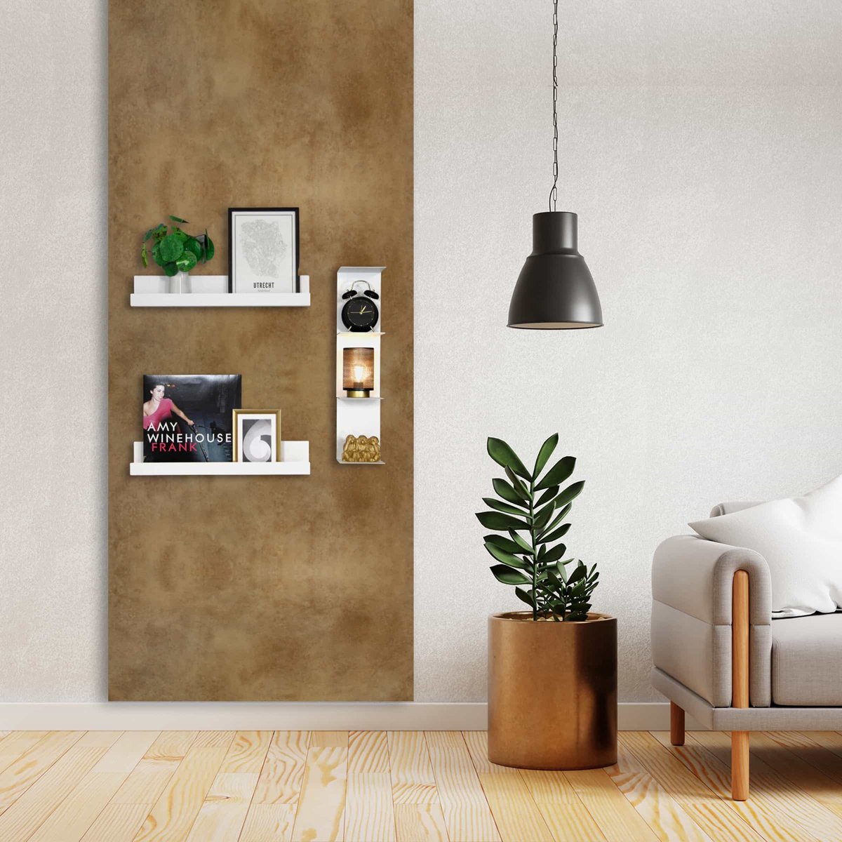 Magnetische Designwand Extra Large - 4 Bordpanelen - 60x140cm - Kamer26
