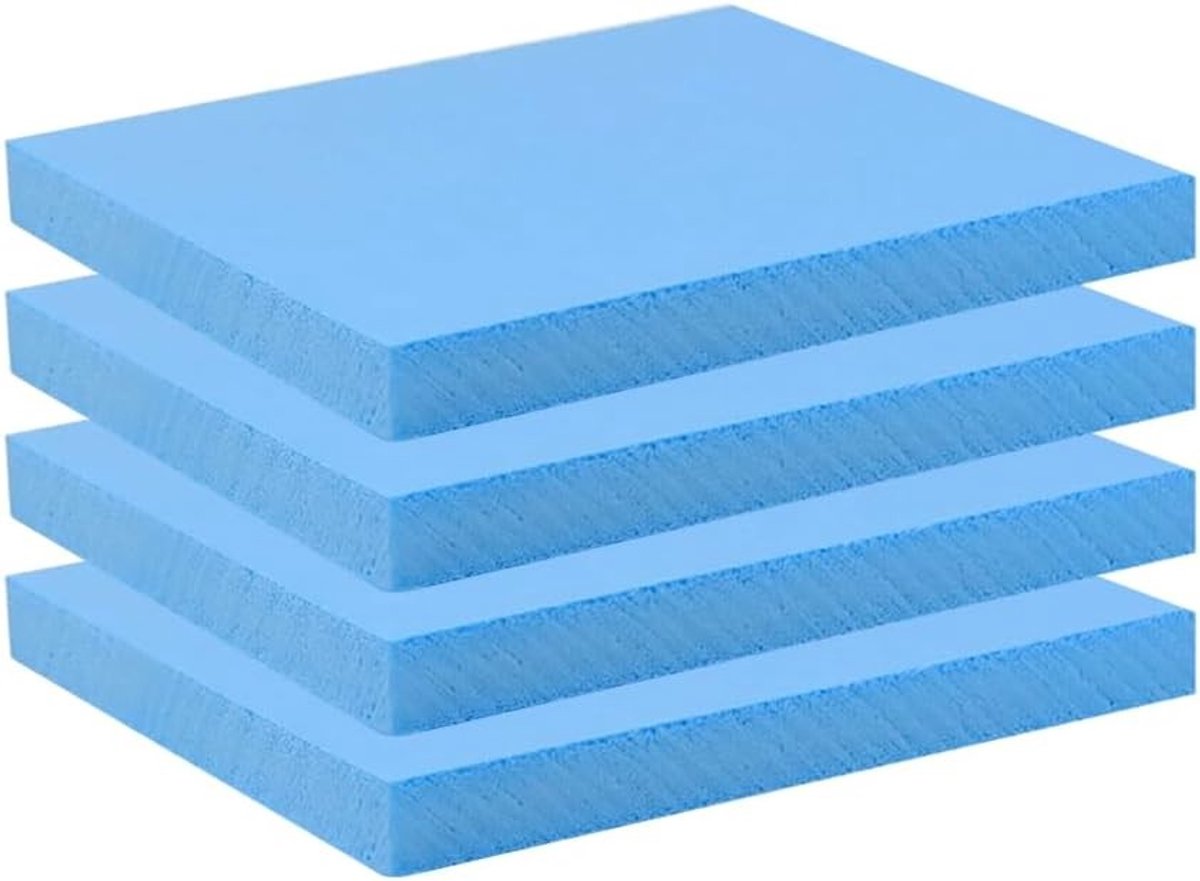 Hardschuimplaten - Polystyreen Platen - Modelbouw Diorama - Hoge Dichtheid - 40 x 30 cm - Blauw