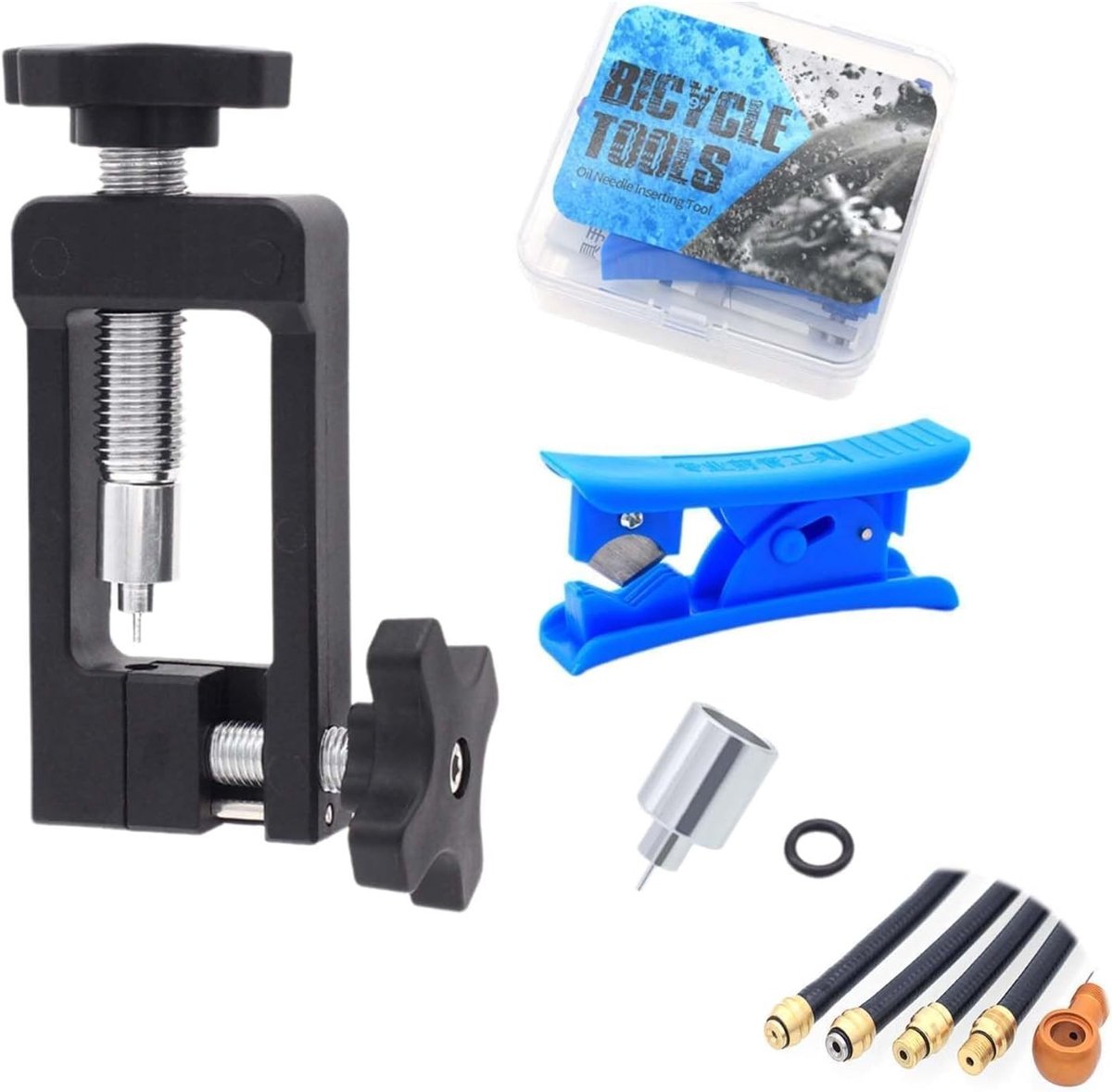 Hydraulische Remmen Pers Tool voor Fietsen, Hydraulische Slang Invoertool en Slang Cutter, Ideaal voor Onderhoud en Reparatie van Fietshydraulica