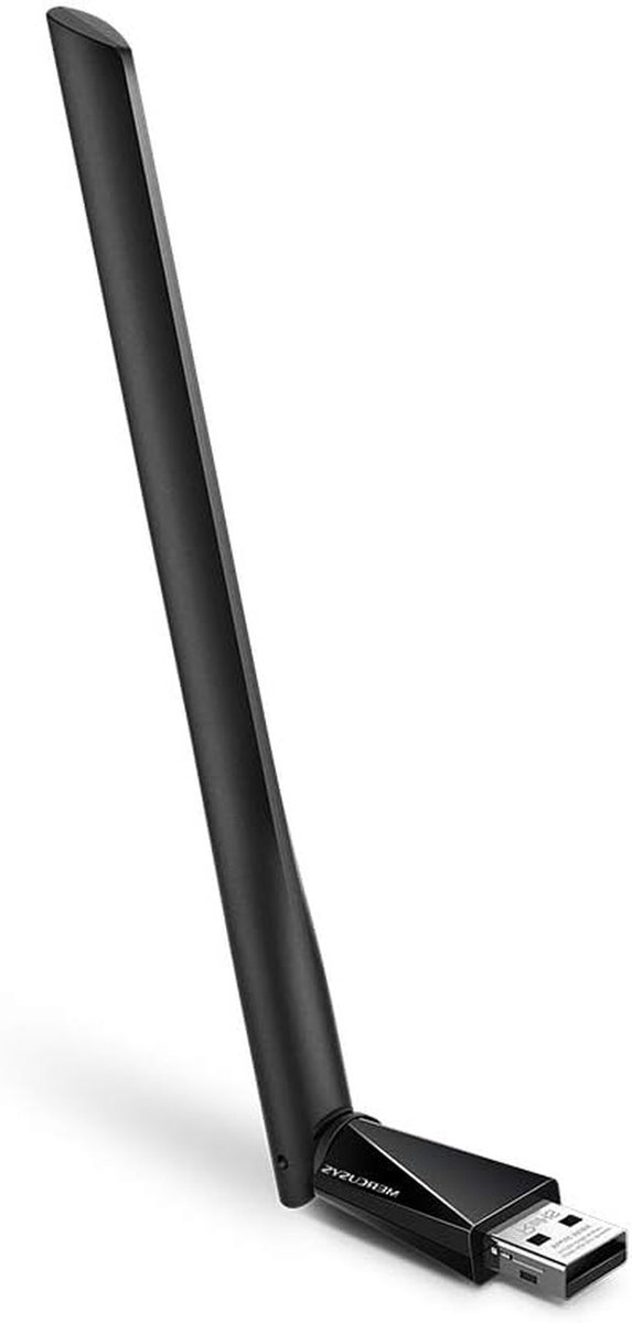 Draadloze WiFi Adapter - USB Netwerkkaart - Internet Verbinding - Dual Band AC650 - 20 Gram - Zwart