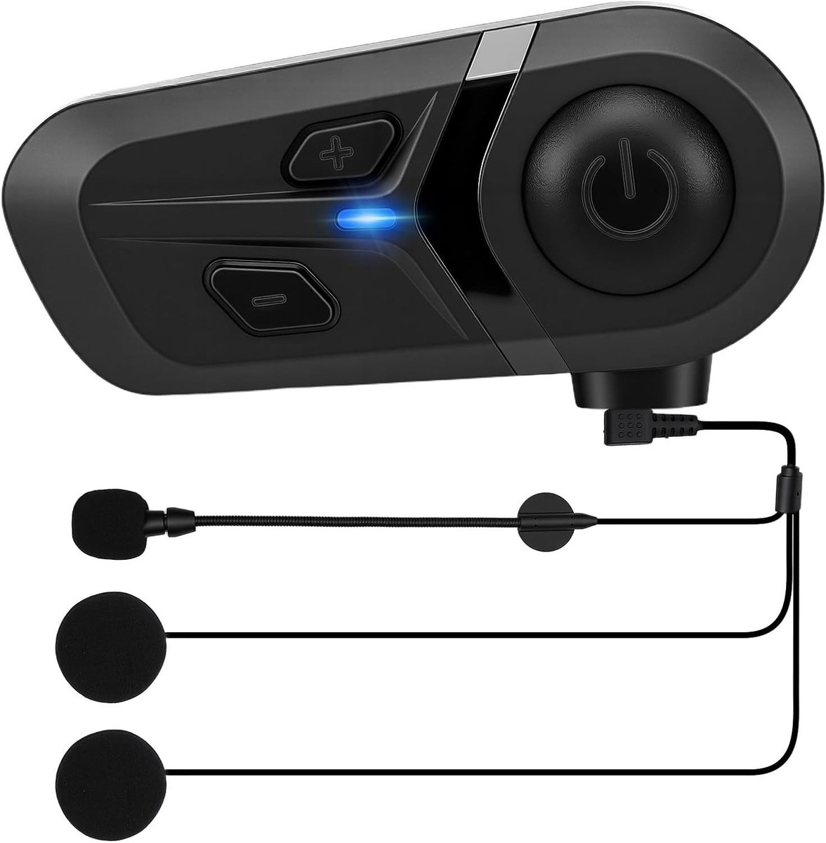 Motorhelm-headset - Zwart - Bluetooth met Ruisonderdrukking en Waterdicht Design - Voor Motorfietsrijders