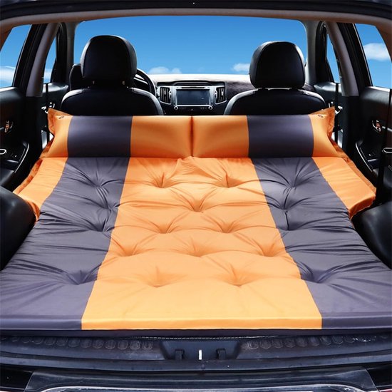 Automatische Slaapmat - Luchtbed Auto - Kamperen en Reizen - Automatisch Opblaasbaar - 180x132x5 cm - Oranje — afbeelding 3