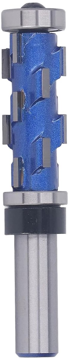 Spiraal Frees voor Houtbewerking, 1/4 Inch Ronde Schacht, Dubbele Lager Frees voor Efficiënt Trimwerk en CNC Bewerking
