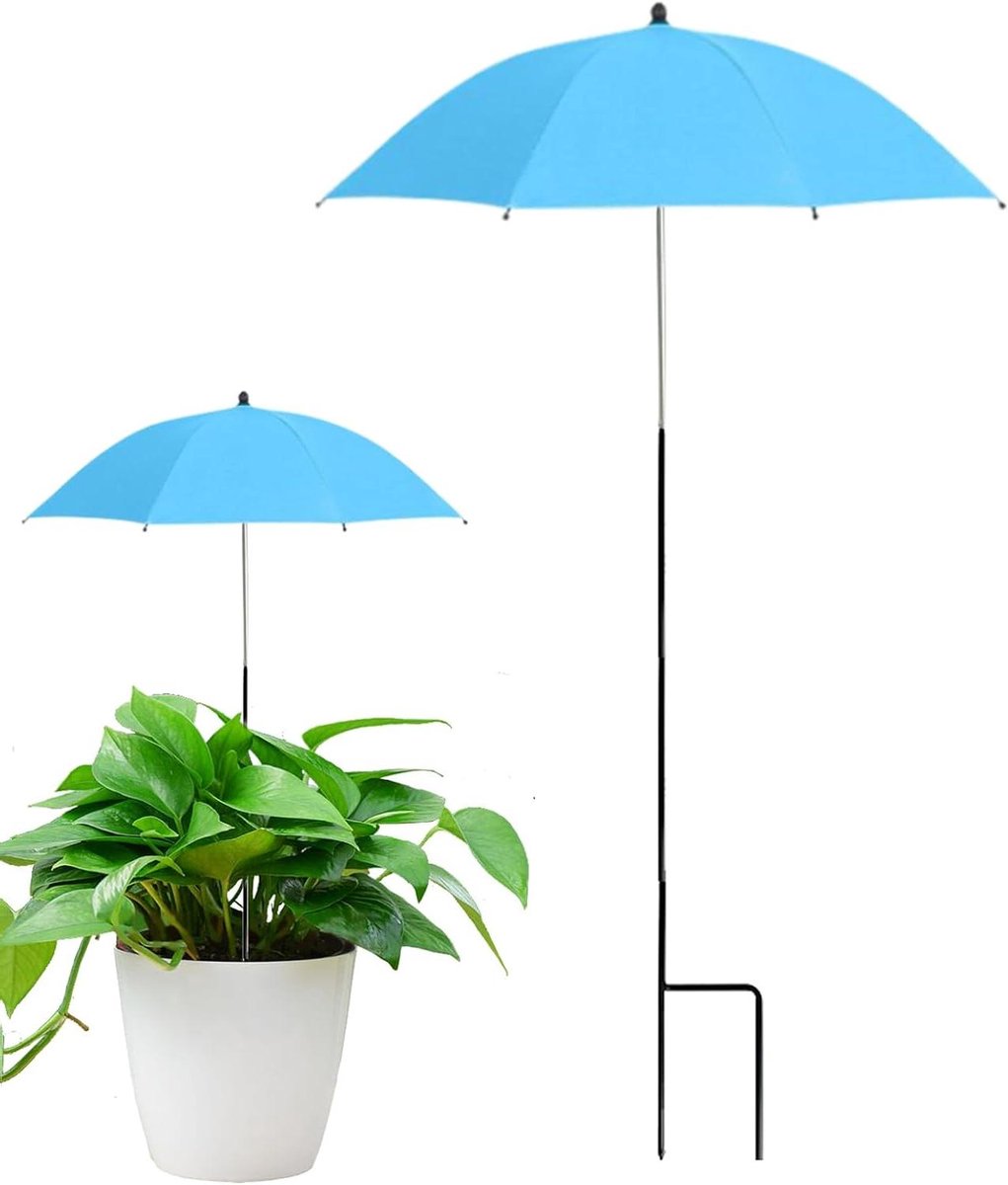 Tuinparasol - Plantenscherm Schaduw - Planten Beschermen - Opvouwbaar Draagbaar - 103 x 60 cm - Groen