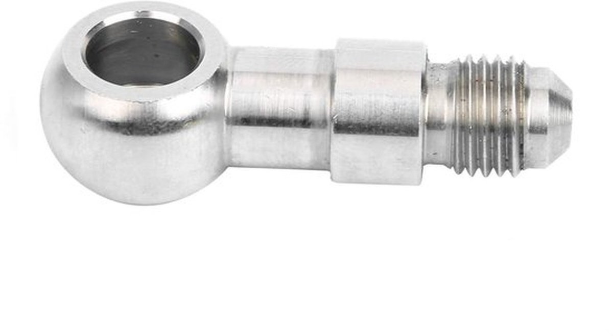 Banjo Fitting, 304 RVS Banjo Adapter Fitting 10mm / 0.4in (AN4 AN 04) Zilver voor M10 Banjo Bout