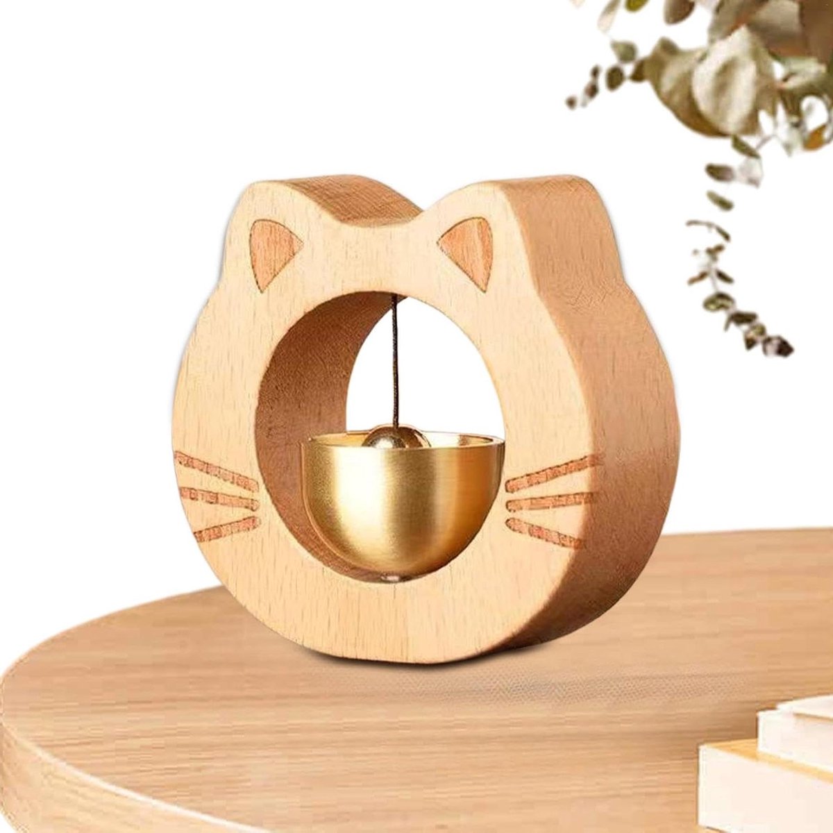 Katten Deurbel - Huisdier Bel - Huisdier Melden - Magnetische Installatie - 7.5 cm - Messing