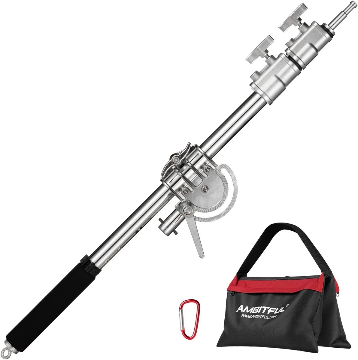 Professionele Cross Arm voor C-Stand - Verstelbare Lichtstandaard tot 232 cm voor Fotostudio Gebruik
