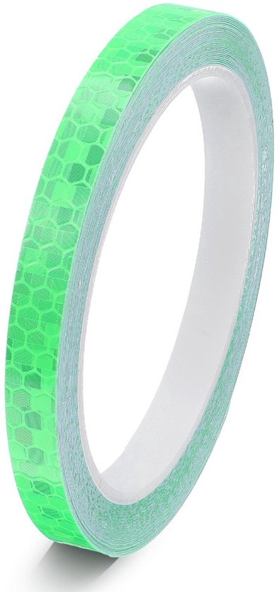 Reflectortape 8 m - Zelfklevend - Neon Plakband - Waarschuwingstape - Reflecterende Sticker - Waterdicht PVC