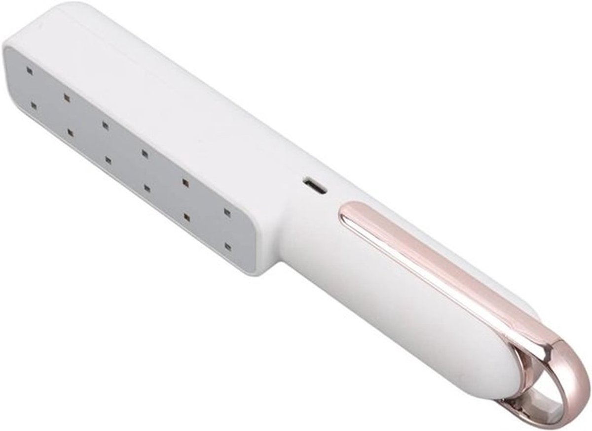 UV Licht Ontsmettingsmiddel - Desinfectielamp - Draagbaar - Oplaadbaar - Handheld - Doodt 99% van Ziektekiemen - Voor Hotel, Kast, Toilet - USB - Geschikt voor Thuisgebruik - Wit