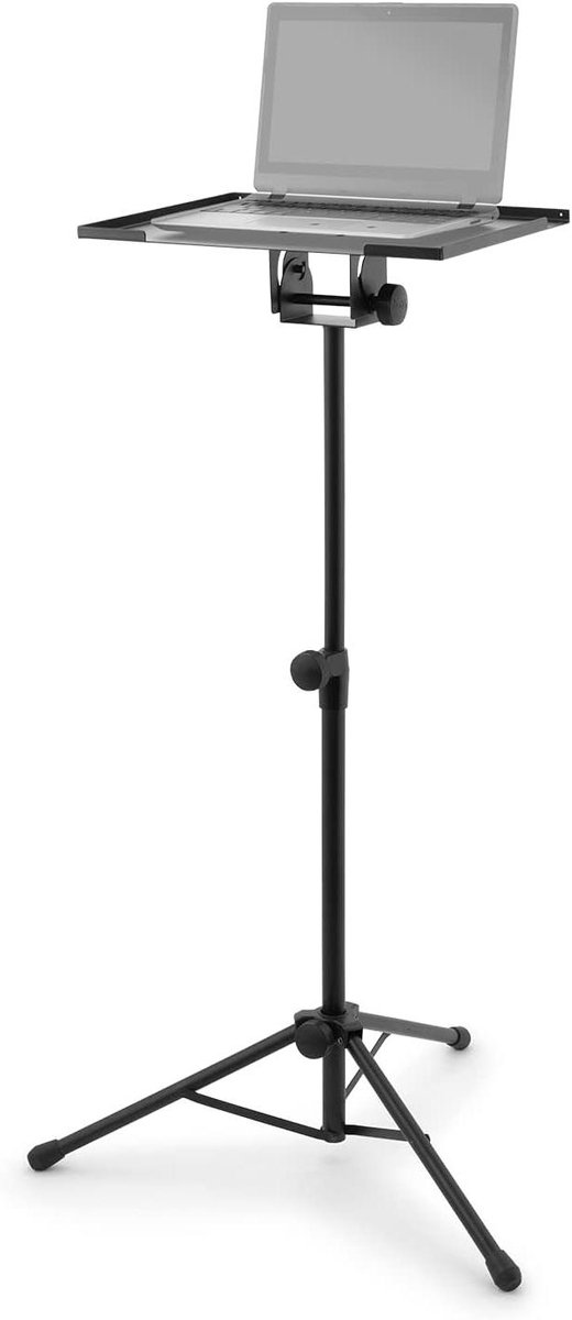 Laptop Projector Stand - Verstelbaar Bureau - Presentaties Geven - Stabiel Statiefontwerp - Max 135cm Hoogte - Zwart