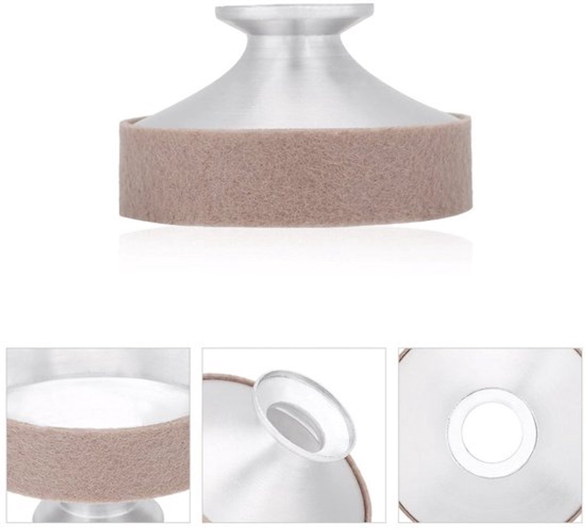 Geluidsdemper Ruisonderdrukking - Altsaxofoon Accessoire - Aluminiumlegering - Eenvoudig te installeren - 7,2 x 3,2 cm - Dempt boventonen - Saxofoondemper