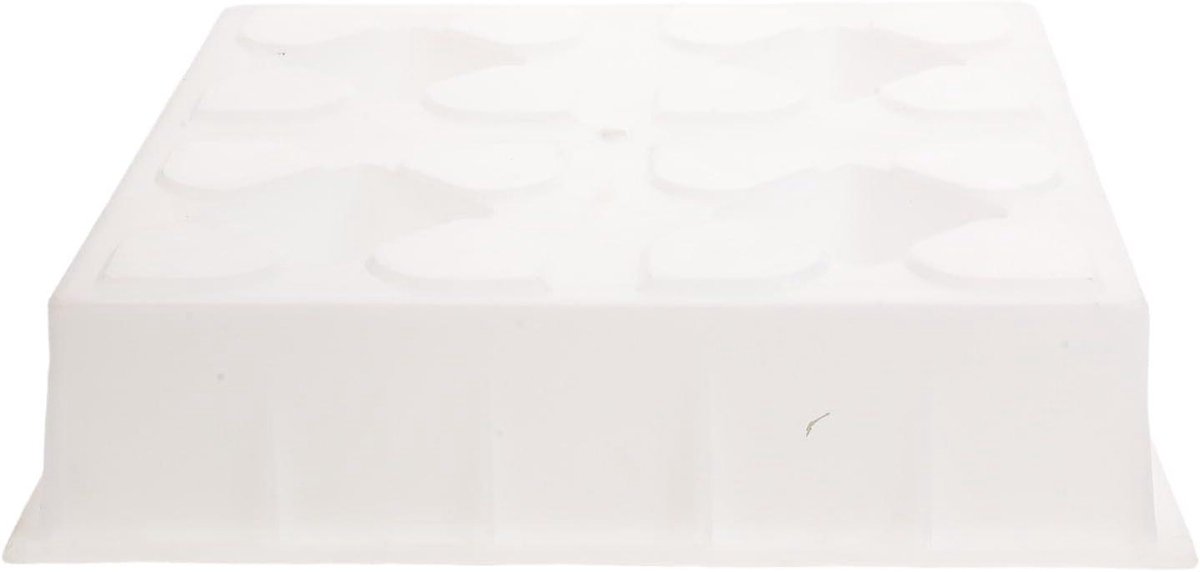 Betonnen Gras Paver - Tuinpad Stapsteen - Tuinpad Aanleggen - Herbruikbaar Plastic - 27 x 27 x 5.5 cm - Wit