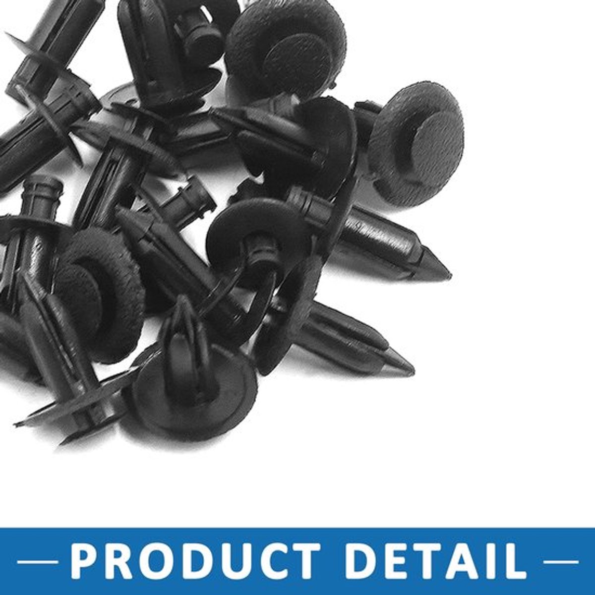 Deurbevestigingsclips 20 stuks - Klinknagels voor leer - Kunststof - Geschikt voor 6 mm/7 mm gaten - Auto-accessoire - Stevig bevestigen