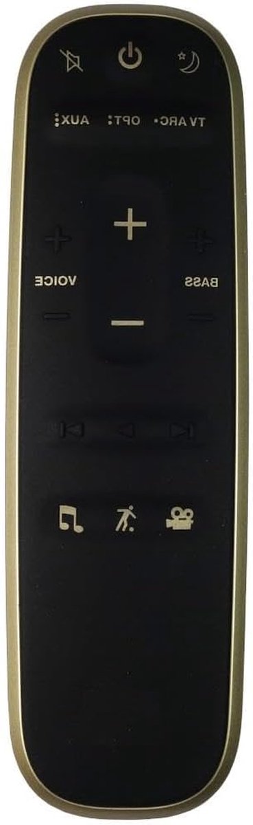 Vervanging Afstandsbediening - Afstandsbediening Soundbar - TV Bediening - Geen Programmering Vereist - 10 Meter Bereik - Zwart