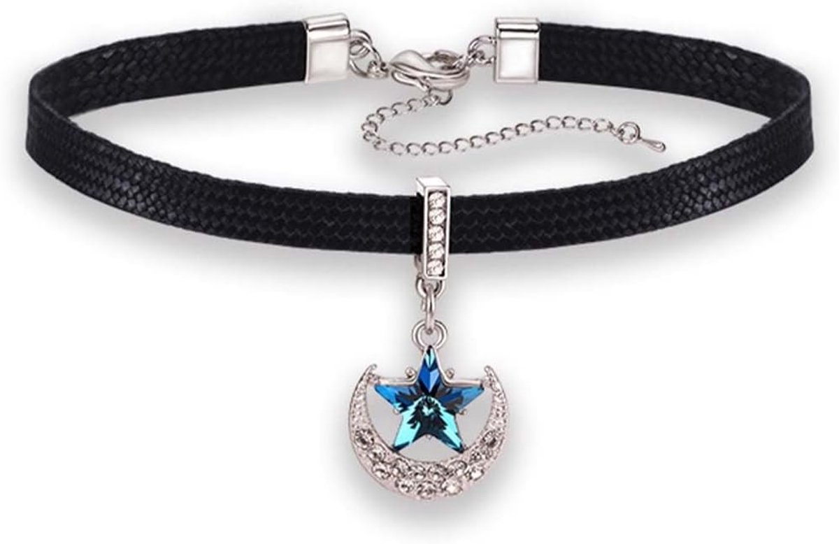 Elegante Oktoberfest Kostuum Ketting met Strass Ster en Edelweiss Hanger voor Vrouwen, Perfect voor Feestjes en Evenementen