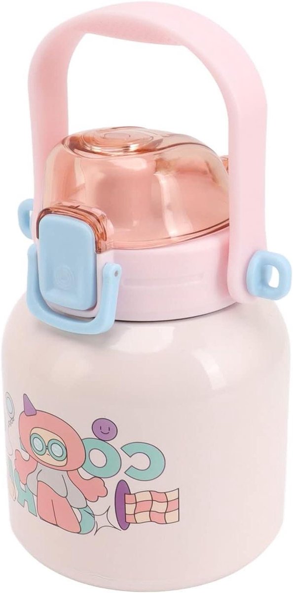 Kinderen Waterfles - Roestvrijstalen Fles - Hydratatie Onderweg - Lekbestendig Ontwerp - 680 ml - Blauw