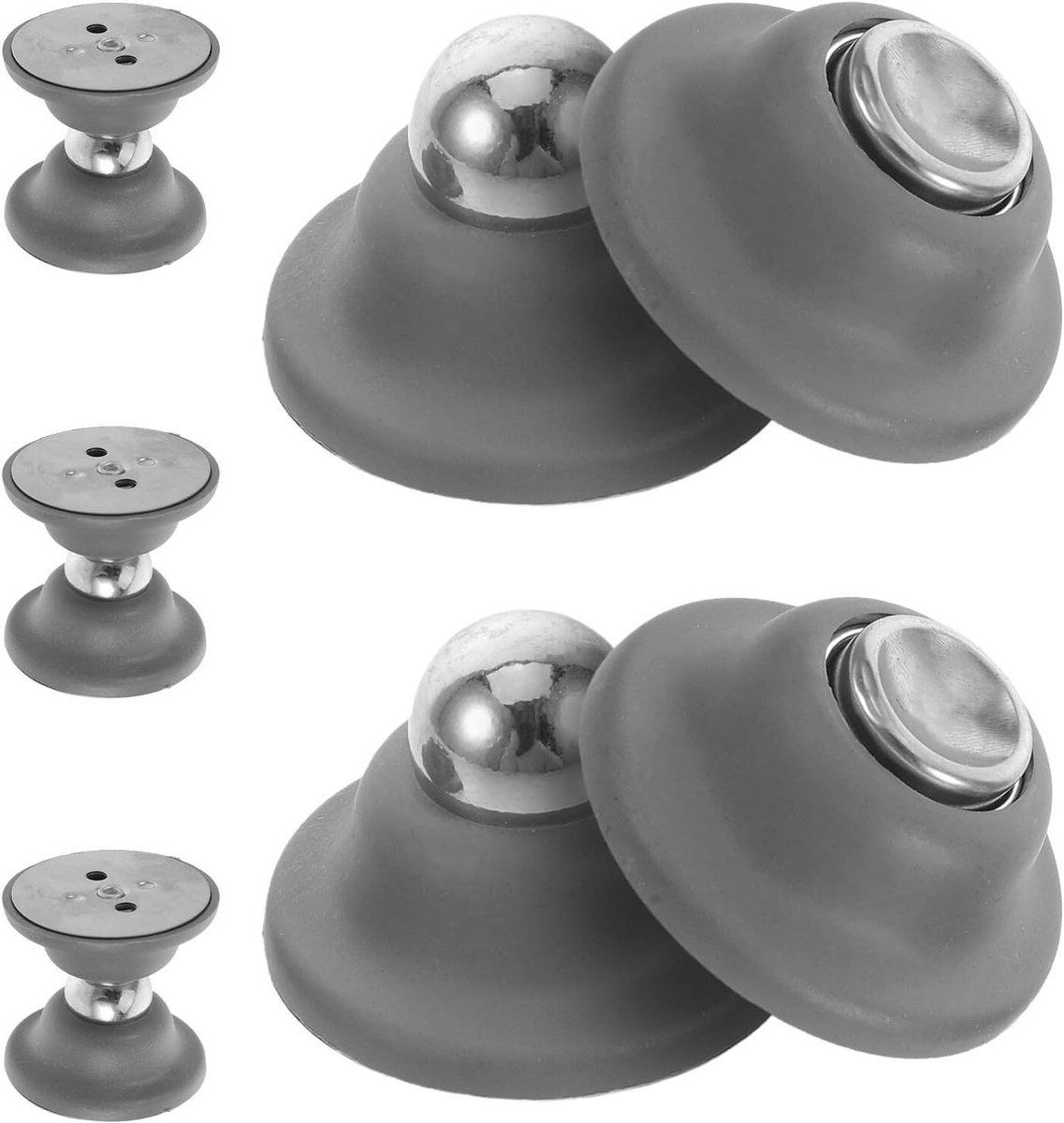 Magnetische Deurvanger - Deurstopper Camper - Voorkom Dichtslaan - Sterk Magnetisme - 5.30 x 5.00 cm - Grijs